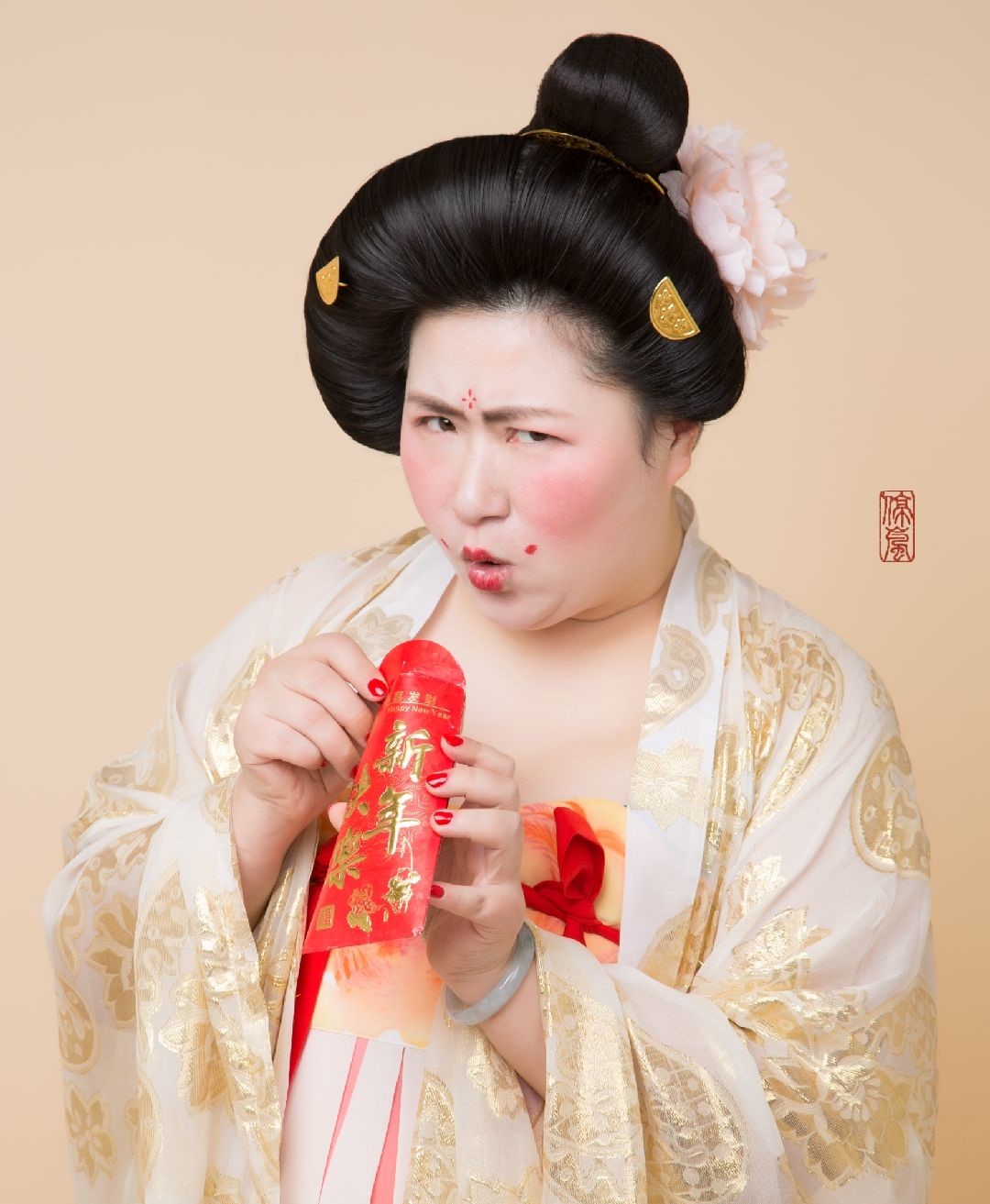 活靈活現(xiàn)唐代仕女拜新年·人像古裝攝影