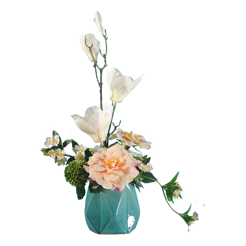 清雅浪漫玉蘭花花藝，浪漫梨花中式插花