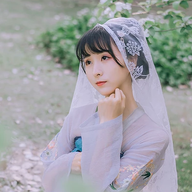 清新可愛瓊花女生頭像，唯美古風(fēng)真人頭像