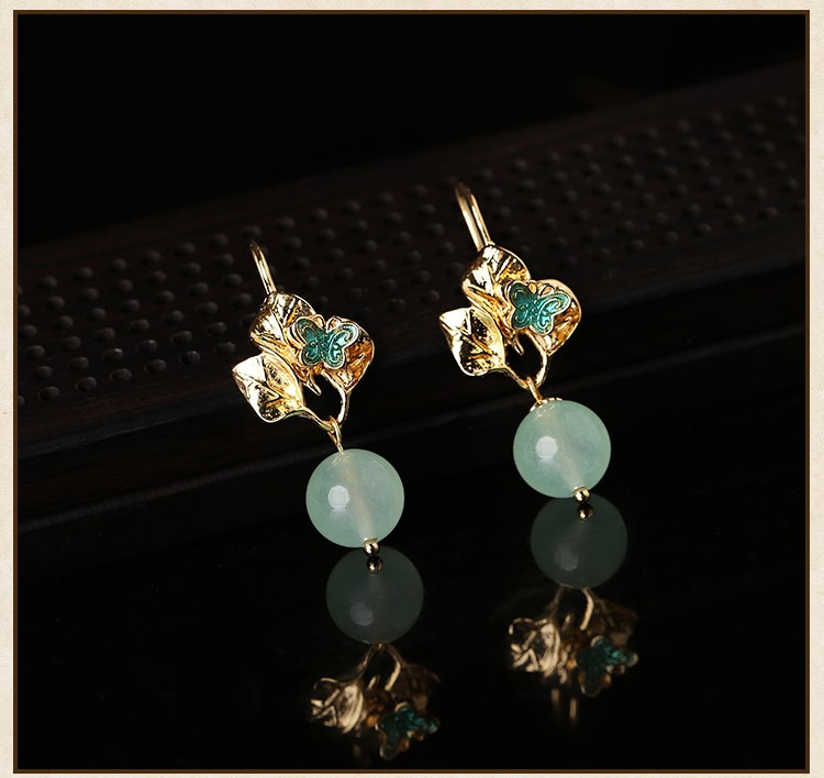 輕靈飄逸耳環(huán)，淡雅清新耳環(huán)首飾