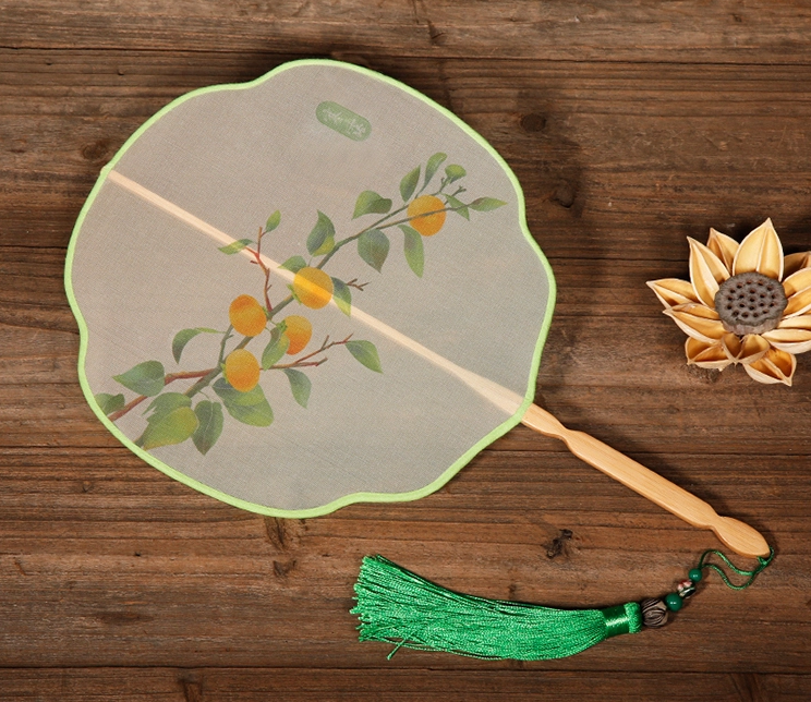 六款花式形狀團(tuán)扇，福連文苑雙面古典扇子