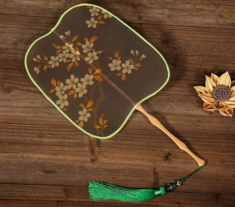 六款花式形狀團(tuán)扇，福連文苑雙面古典扇子