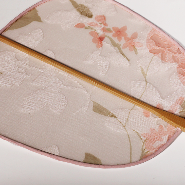 粉色清新團(tuán)扇，福連文苑文藝古風(fēng)古典扇子