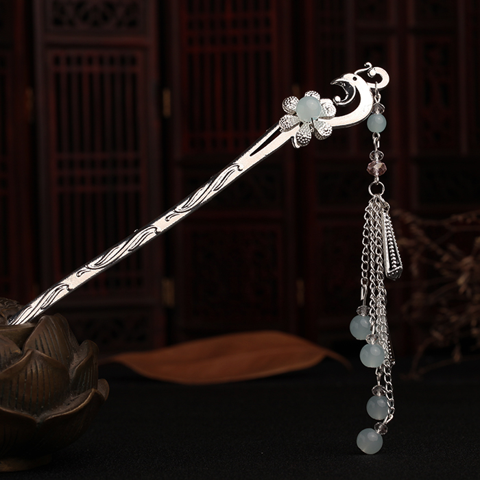 鳳凰盤(pán)發(fā)發(fā)釵步搖，精致唯美古風(fēng)頭飾