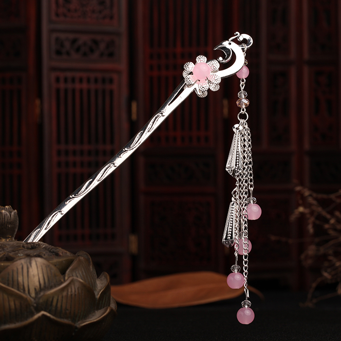 鳳凰盤(pán)發(fā)發(fā)釵步搖，精致唯美古風(fēng)頭飾