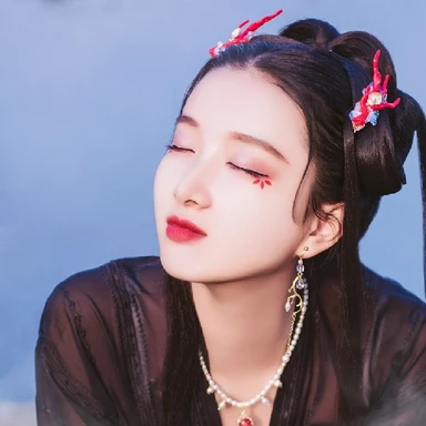 優(yōu)雅喝酒女生頭像，唯美古風真人頭像