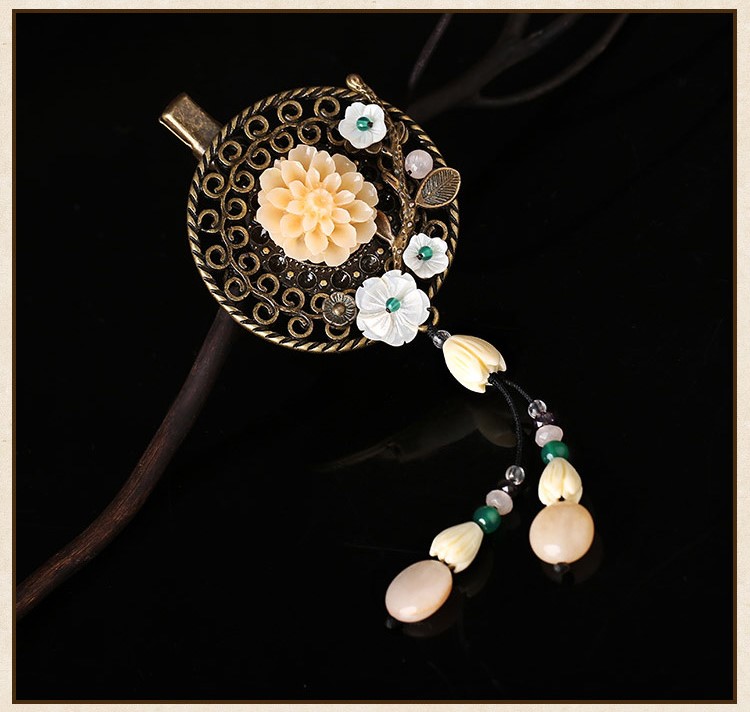 三生三世發(fā)夾，淡雅秀麗古典頭飾