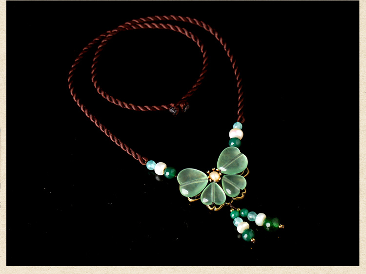 好久不見項鏈，清新靈動淡綠項鏈圖片