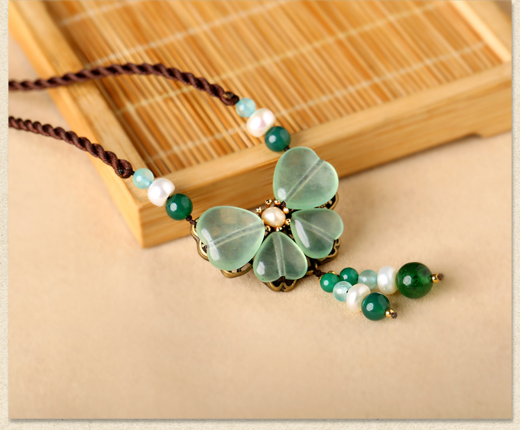 好久不見項鏈，清新靈動淡綠項鏈圖片