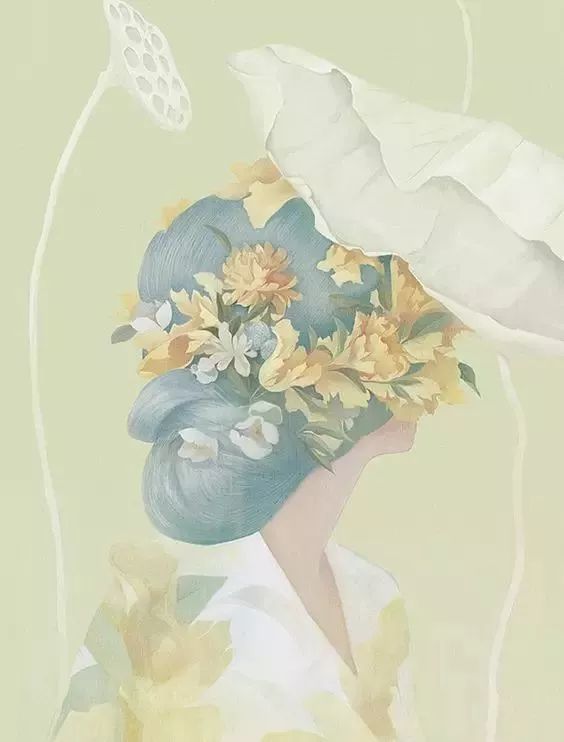 風(fēng)格獨特的插畫圖片，時尚清新色調(diào)手繪插畫