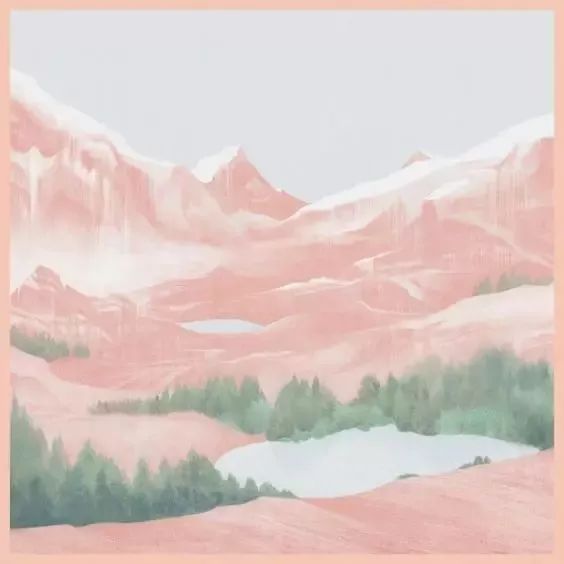 風(fēng)格獨特的插畫圖片，時尚清新色調(diào)手繪插畫