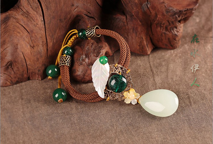 典雅別致手鏈，樹葉吊墜手鏈飾品