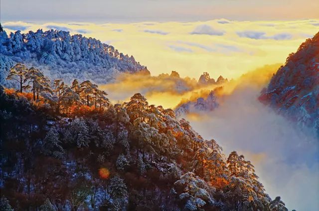 雪后黃山風(fēng)景宛如人間仙境，舞一曲雪中霓裳羽