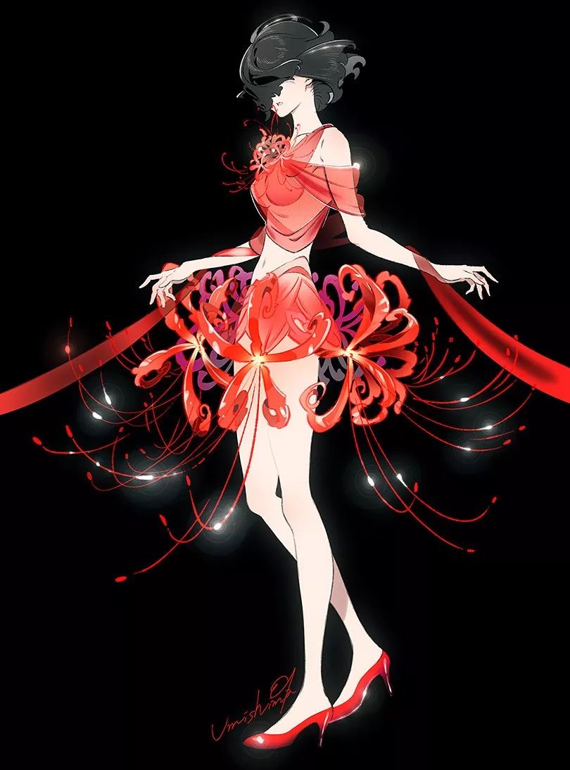 超唯美優(yōu)雅插畫，清新亮麗的手繪插畫