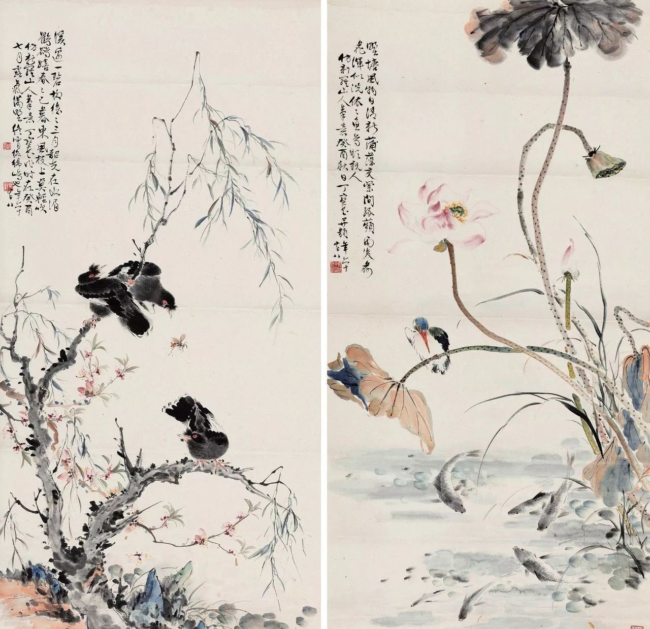 唯美精致的國畫：丁寶書花鳥作品欣賞