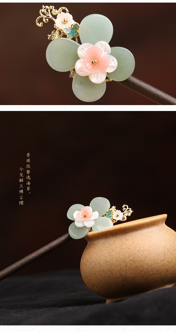 綰如兮發(fā)簪宮廷步搖，古典氣質簪子頭飾