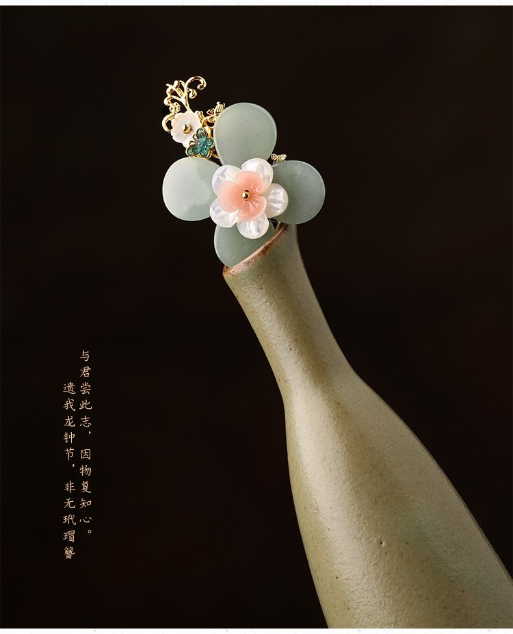 綰如兮發(fā)簪宮廷步搖，古典氣質簪子頭飾