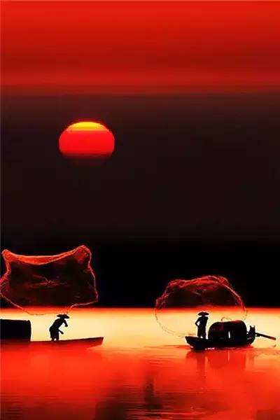 美到骨子里的夕陽(yáng)風(fēng)景：青山依舊在，幾度夕陽(yáng)