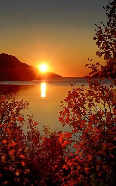 美到骨子里的夕陽風景：青山依舊在，幾度夕陽