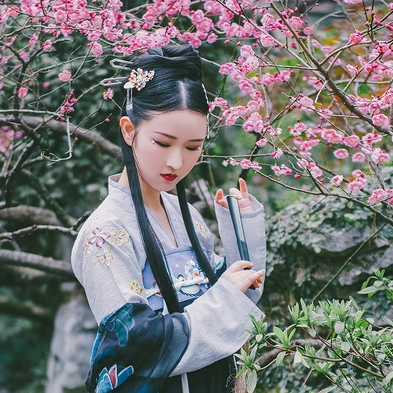 嬌艷花朵女生頭像，唯美古風(fēng)真人頭像