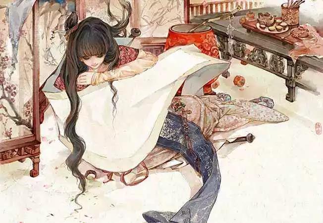 唯美愛情古風句子：結發(fā)為夫妻，恩愛兩不疑