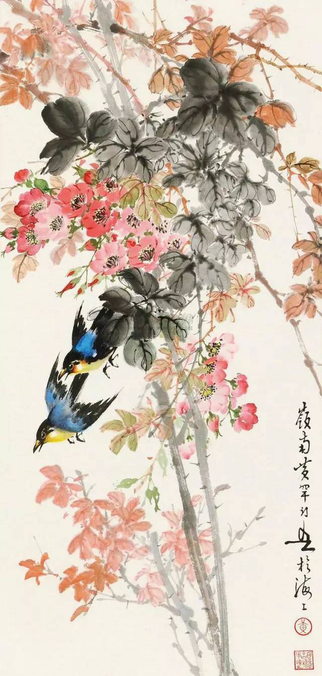中國(guó)國(guó)畫(huà)藝術(shù)：絕美花鳥(niǎo)國(guó)畫(huà)圖片