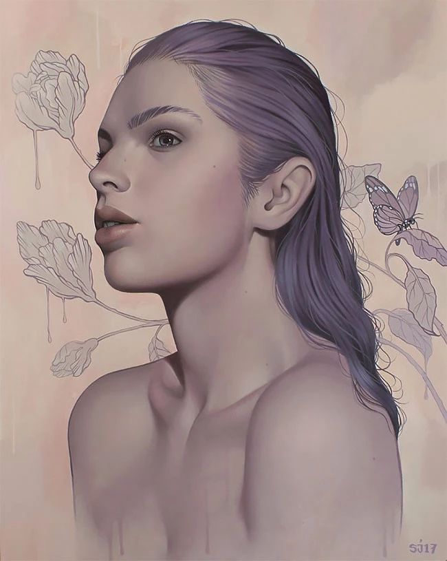 肖像插畫(huà)遇上植物花卉，碰撞出不一樣的火花！