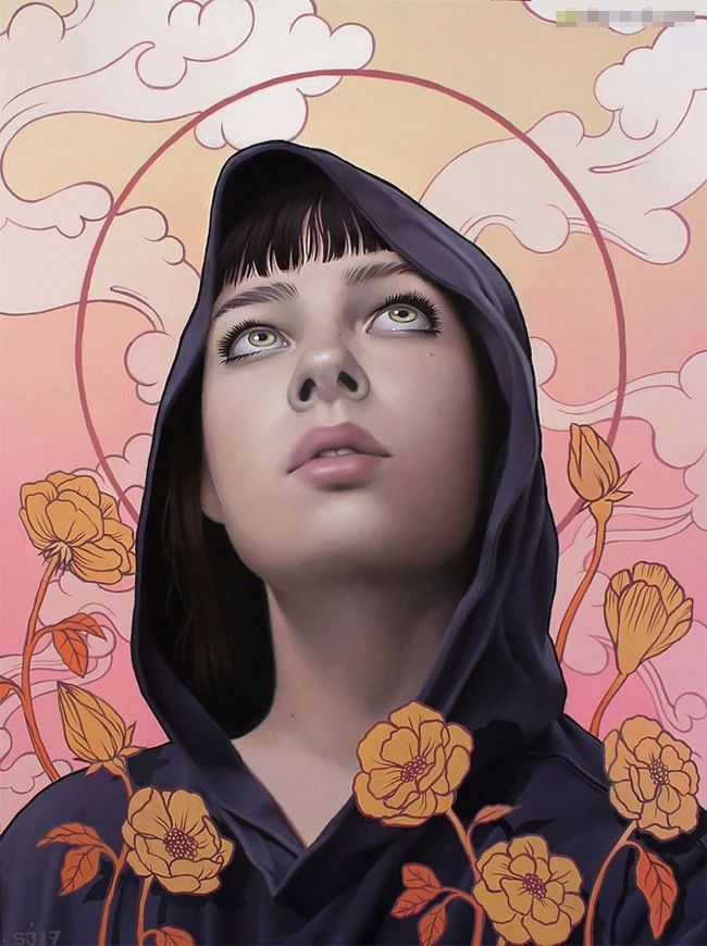 肖像插畫(huà)遇上植物花卉，碰撞出不一樣的火花！