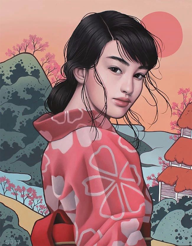 肖像插畫遇上植物花卉，碰撞出不一樣的火花！