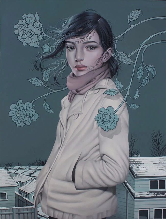 肖像插畫遇上植物花卉，碰撞出不一樣的火花！