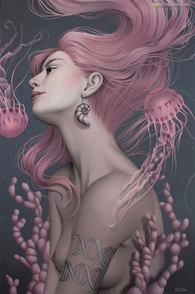 肖像插畫遇上植物花卉，碰撞出不一樣的火花！