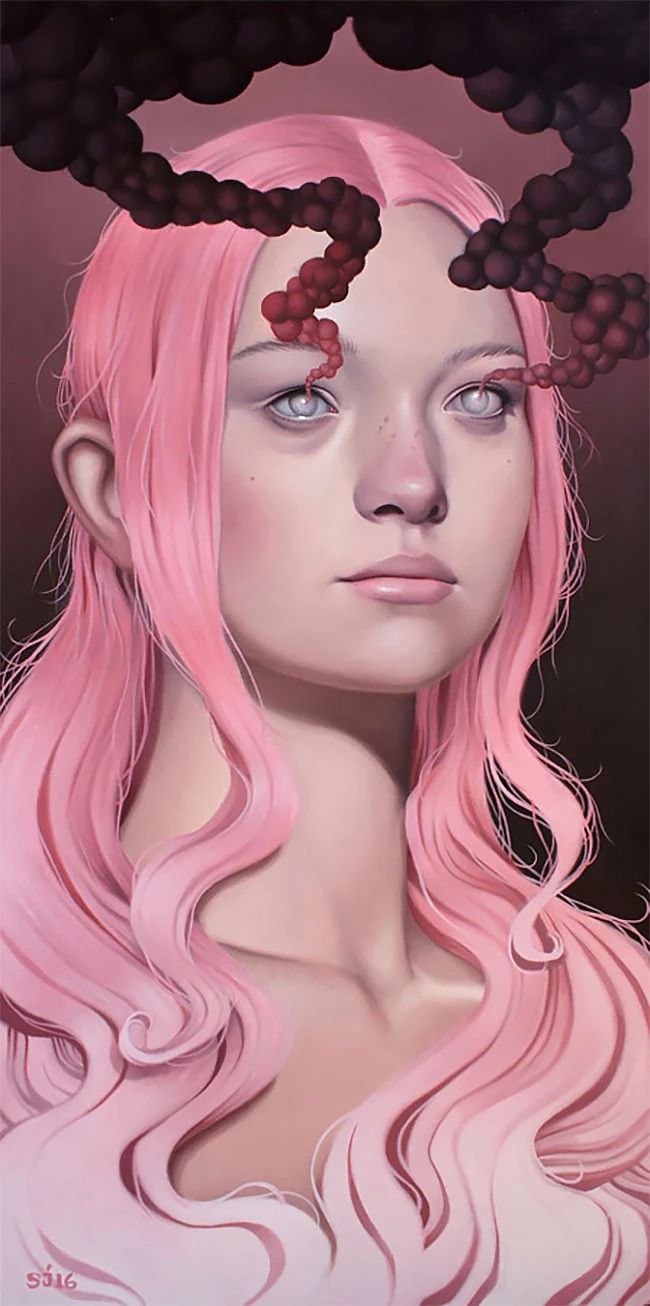 肖像插畫(huà)遇上植物花卉，碰撞出不一樣的火花！