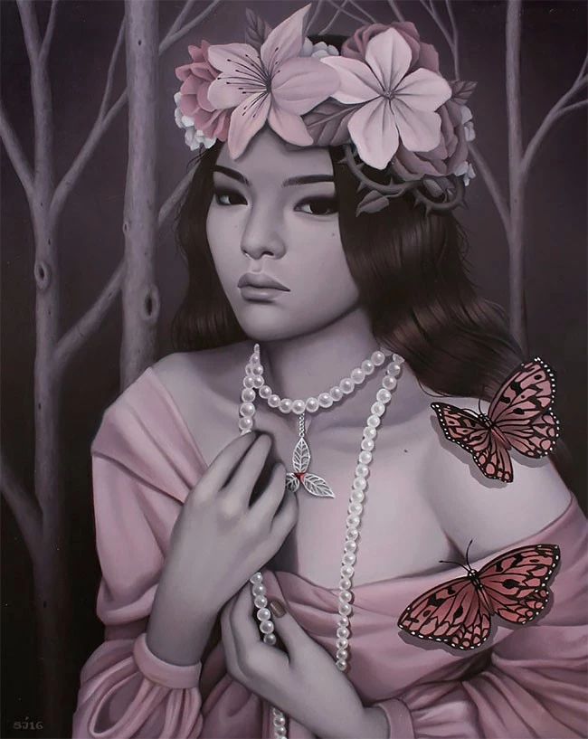 肖像插畫遇上植物花卉，碰撞出不一樣的火花！