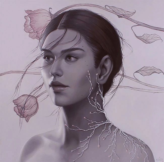 肖像插畫遇上植物花卉，碰撞出不一樣的火花！