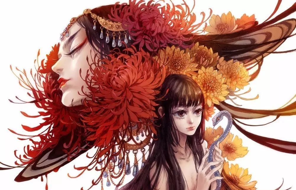 風(fēng)格唯美獨(dú)特的插畫(huà)：浮生如夢(mèng)