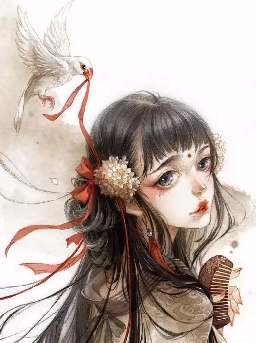 風(fēng)格唯美獨(dú)特的插畫(huà)：浮生如夢(mèng)