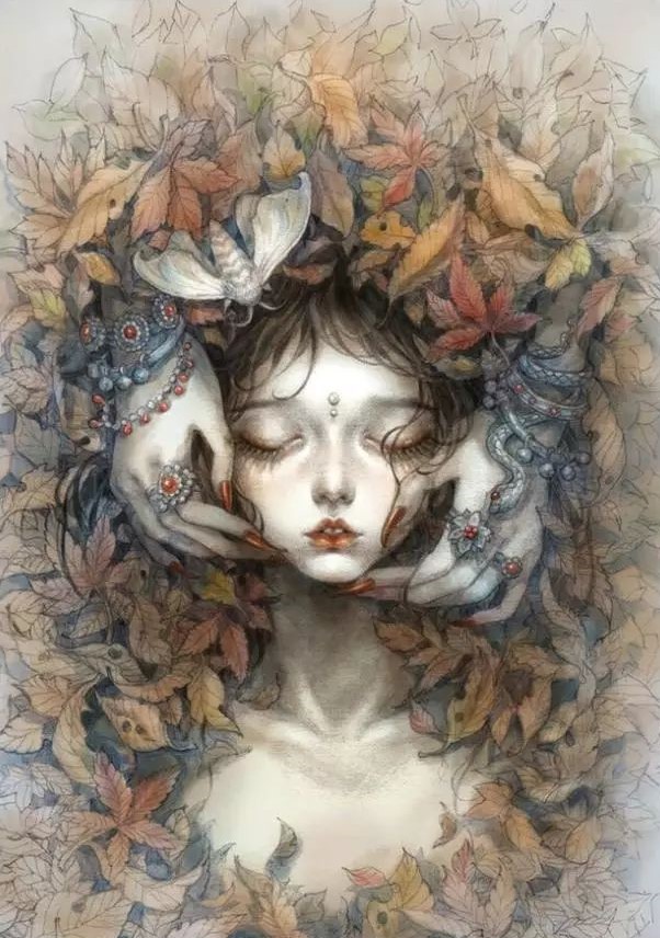 風(fēng)格唯美獨(dú)特的插畫：浮生如夢(mèng)