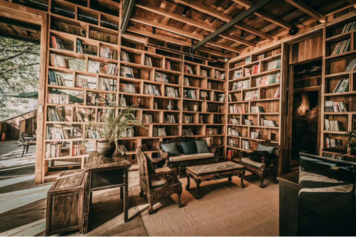青田坐忘閣·藏書(shū)閣民宿，找回初心尋找回家的路