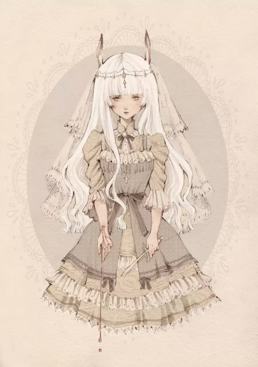 暖色調手繪插畫，給一種人淡淡的插畫美!