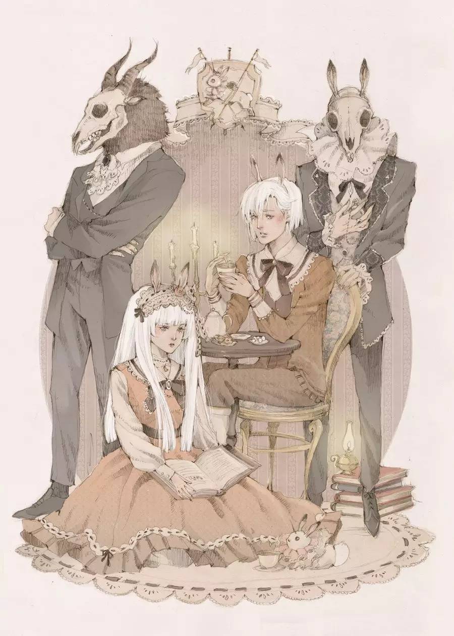 暖色調(diào)手繪插畫，給一種人淡淡的插畫美!