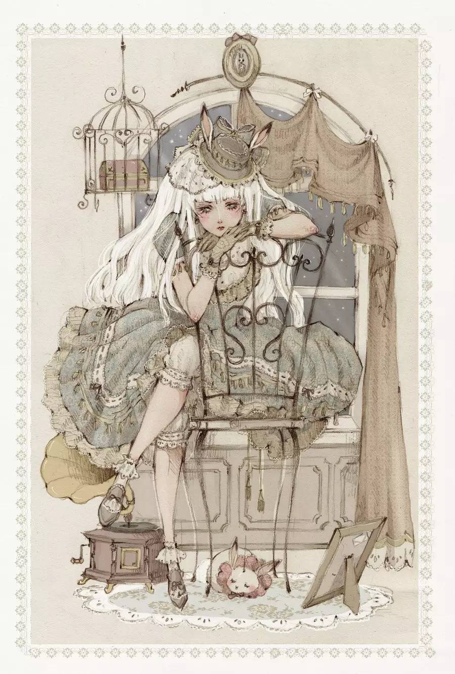 暖色調(diào)手繪插畫，給一種人淡淡的插畫美!