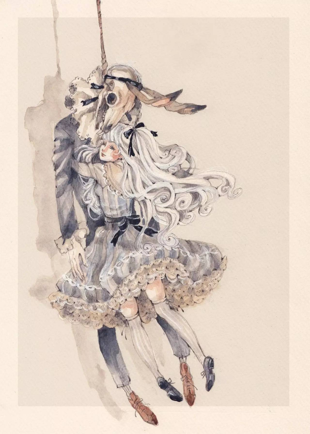 暖色調(diào)手繪插畫，給一種人淡淡的插畫美!