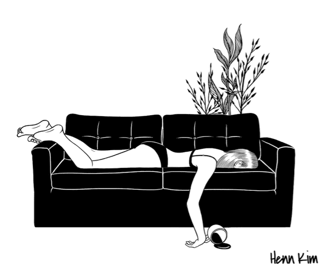 一組扎心黑色治愈系漫畫，看哭了的黑白插畫