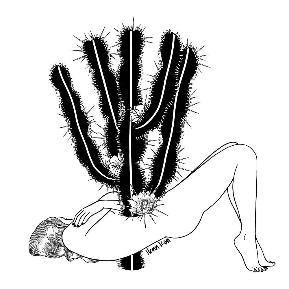 一組扎心黑色治愈系漫畫，看哭了的黑白插畫