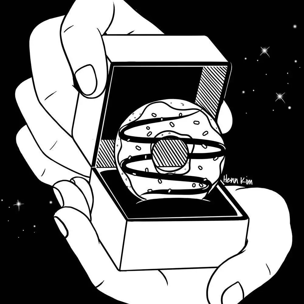 一組扎心黑色治愈系漫畫，看哭了的黑白插畫