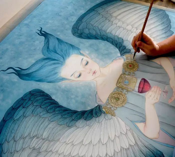 古風(fēng)詩意手繪插畫：一場(chǎng)風(fēng)花雪月任飄搖美！