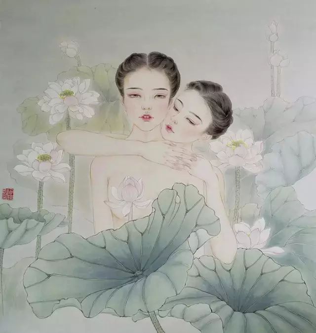 古風(fēng)詩(shī)意手繪插畫(huà)：一場(chǎng)風(fēng)花雪月任飄搖美！