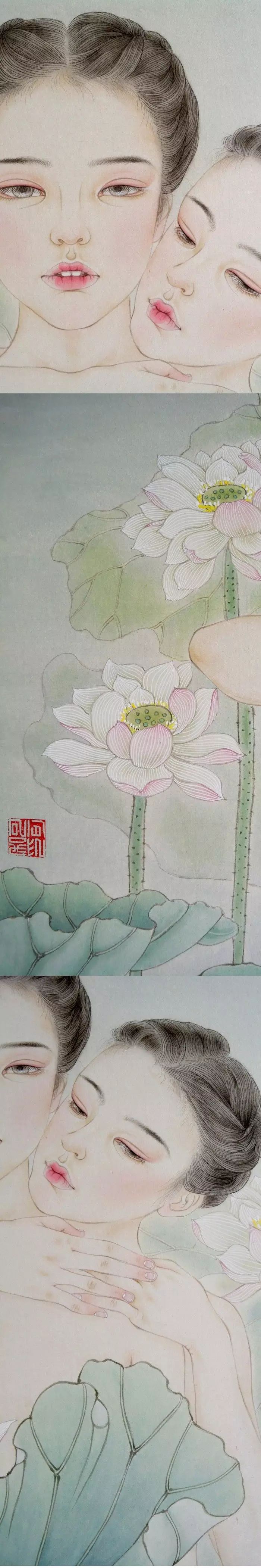 古風(fēng)詩(shī)意手繪插畫(huà)：一場(chǎng)風(fēng)花雪月任飄搖美！