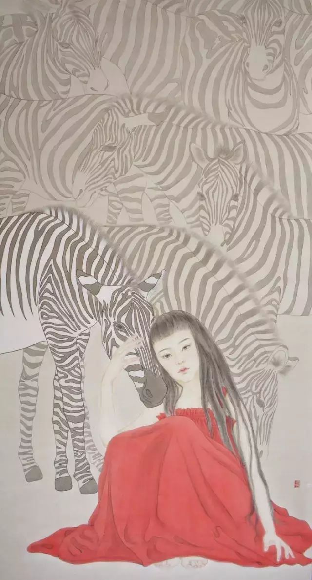 古風(fēng)詩(shī)意手繪插畫(huà)：一場(chǎng)風(fēng)花雪月任飄搖美！