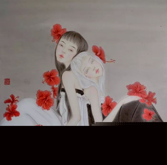 古風(fēng)詩意手繪插畫：一場風(fēng)花雪月任飄搖美！